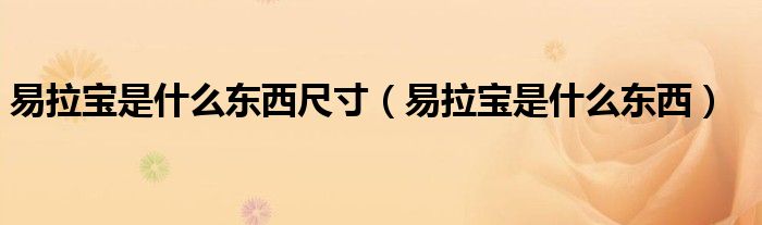 易拉宝是什么东西尺寸（易拉宝是什么东西）